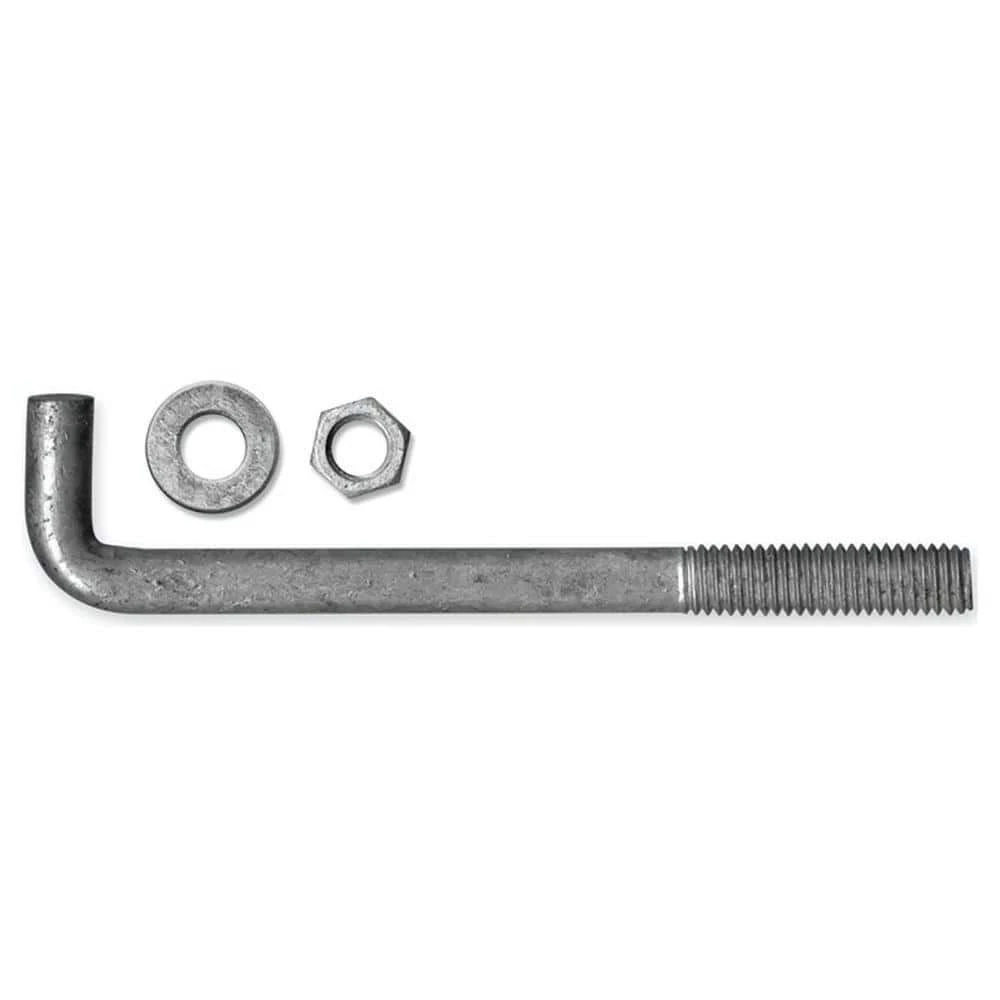 Acorn International 1/2 in. x 12 in. Galvanized Anchor Bolt with Nuts and Washers (50-Pack) 3 Acorn International 1/2 in. x 12 in. Galvanized Anchor Bolt with Nuts and Washers (50-Pack)