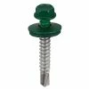 Acorn International #12 1-1/2 in. Hex Head Metal to Metal Screws in Forest Green (Bag of 250) -idh by St. Simons Sales acorn international sheet metal screws sw mm1212fg250 64 1000