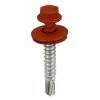 Acorn International #12 1 in. Hex Head Metal to Metal Screws in Barn Red (Bag of 250) (Bag of 250) -idh by St. Simons Sales acorn international sheet metal screws sw mm121br250 64 1000