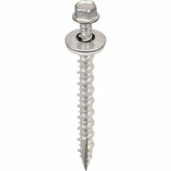 Acorn International #14 X 2-1/2 in. Metal to Wood Hex Galvanized Screws (Bag of 250)