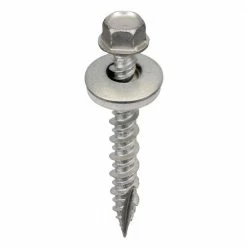 Acorn International #9 x 1-1/2in 1/4 in. Hex Head Metal to Wood Screws in Galvanized (carton of 250)