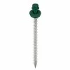 Acorn International #9 x 3 in. 1/4 in. Hex Head Metal to Wood Screws in Forest Green (Bag of 250)