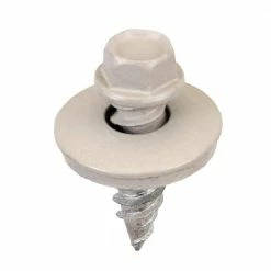 Acorn International #12 x 3/4 in. 1/4 in. Hex Head Stitch Screw in Light Gray (Bag of 250)