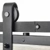 Colonial Elegance 78.75 in. x 1.56 in. Barn Spirit Sliding Door Rail System 1 Colonial Elegance 78.75 in. x 1.56 in. Barn Spirit Sliding Door Rail System -idh by St. Simons Sales black colonial elegance barn door hardware sb78r2 bl ecom 64 1000