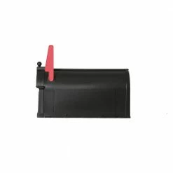 Postal PRO Ambrose Black Post Mount Mailbox -idh by St. Simons Sales blacks postal pro post mount mailboxes pp1000blm 44 1000