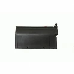Postal PRO Ambrose Black Post Mount Mailbox -idh by St. Simons Sales blacks postal pro post mount mailboxes pp1000blm fa 1000