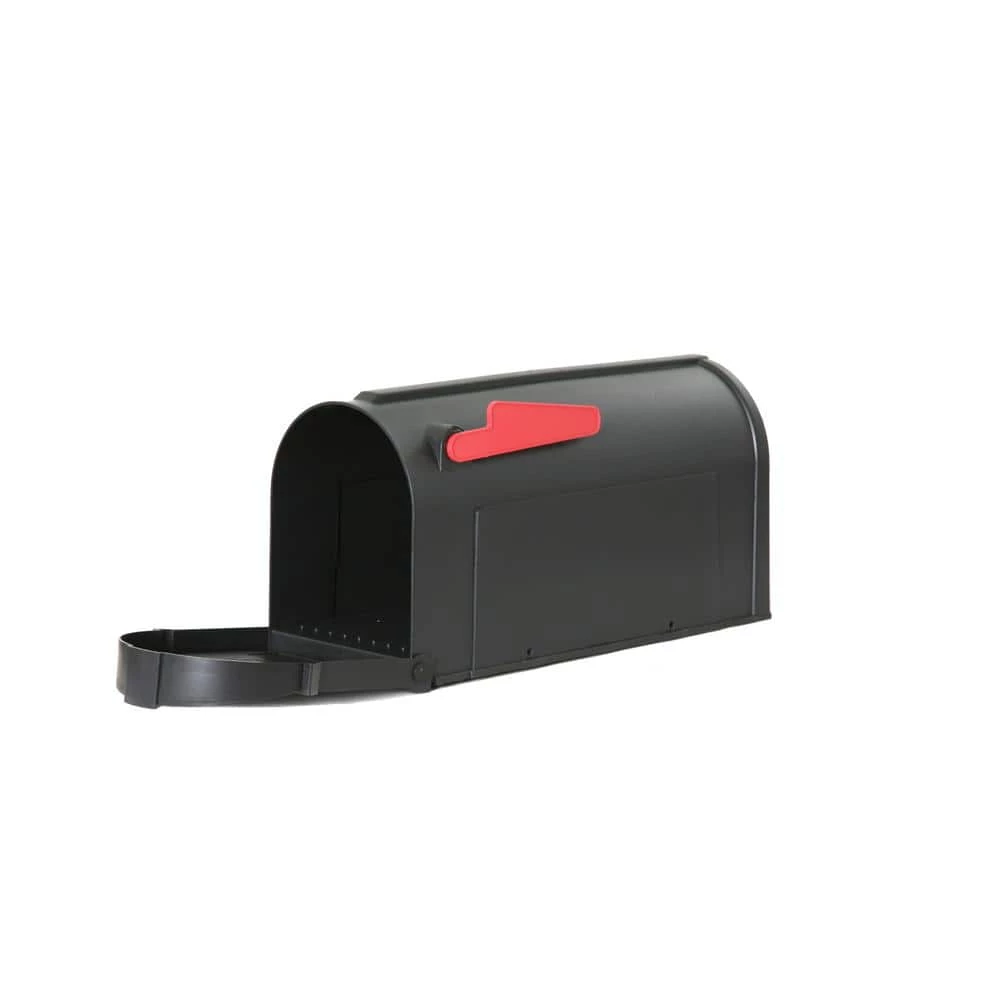 Postal PRO Hampton Post-Mount Mailbox, Black with White Lettering 7 Postal PRO Hampton Post-Mount Mailbox, Black with White Lettering - Image 5