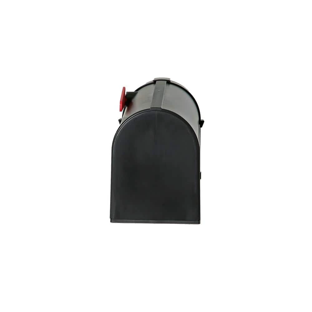 Postal PRO Hampton Post-Mount Mailbox, Black with White Lettering 4 Postal PRO Hampton Post-Mount Mailbox, Black with White Lettering - Image 2