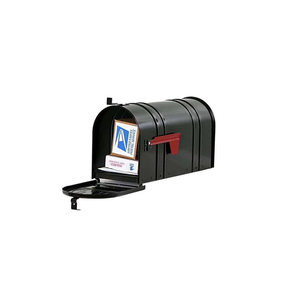 Postal PRO Carlton Post-Mount T2 Mailbox, Black 8 Postal PRO Carlton Post-Mount T2 Mailbox, Black - Image 6
