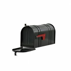 Postal PRO Carlton Post-Mount T2 Mailbox, Black 15 Postal PRO Carlton Post-Mount T2 Mailbox, Black -idh by St. Simons Sales blacks postal pro post mount mailboxes pp150sbl 4f 1000