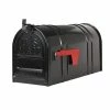 Postal PRO Carlton Post-Mount T2 Mailbox, Black 1 Postal PRO Carlton Post-Mount T2 Mailbox, Black -idh by St. Simons Sales blacks postal pro post mount mailboxes pp150sbl 64 1000
