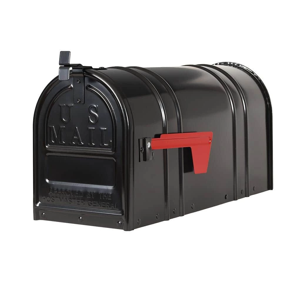 Postal PRO Carlton Post-Mount T2 Mailbox, Black 3 Postal PRO Carlton Post-Mount T2 Mailbox, Black