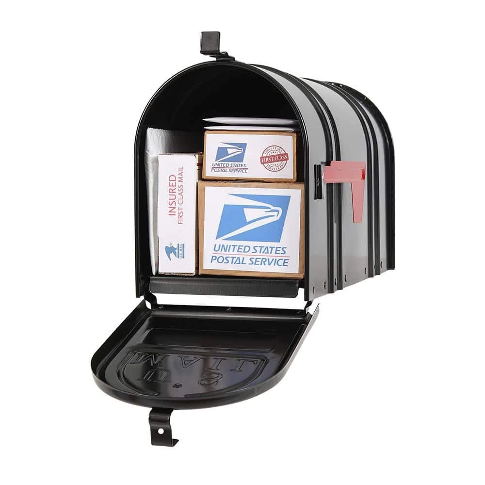 Postal PRO Carlton Post-Mount T2 Mailbox, Black 4 Postal PRO Carlton Post-Mount T2 Mailbox, Black - Image 2