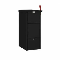 Salsbury Industries 4300 Series Mail Package Drop in Black