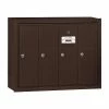 Salsbury Industries Bronze Surface-Mounted USPS Access Vertical Mailbox with 4 Door -idh by St. Simons Sales browns tans salsbury industries parcel lockers 3504zsu 64 1000