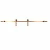 Colonial Elegance 78 in. Brushed Copper Barn Door Roller System -idh by St. Simons Sales brushed copper colonial elegance barn door hardware sb78rr bc ecom 64 1000