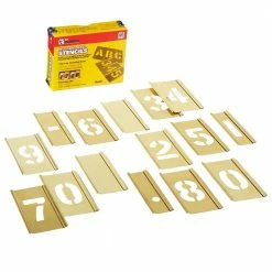 C.H. Hanson 1 in. to 1/2 in. Stencil Set (15-Piece) 8 C.H. Hanson 1 in. to 1/2 in. Stencil Set (15-Piece) -idh by St. Simons Sales c h hanson commercial stencils 10009 1f 1000