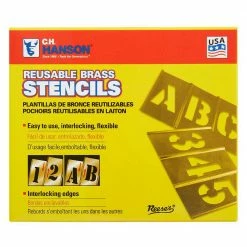 C.H. Hanson 2-1/2 in. 33-Piece Stencil Set -idh by St. Simons Sales c h hanson commercial stencils 10032 4f 1000