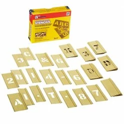 C.H. Hanson 3/4 in. 45-Piece Stencil Set 9 C.H. Hanson 3/4 in. 45-Piece Stencil Set -idh by St. Simons Sales c h hanson commercial stencils 10067 1f 1000