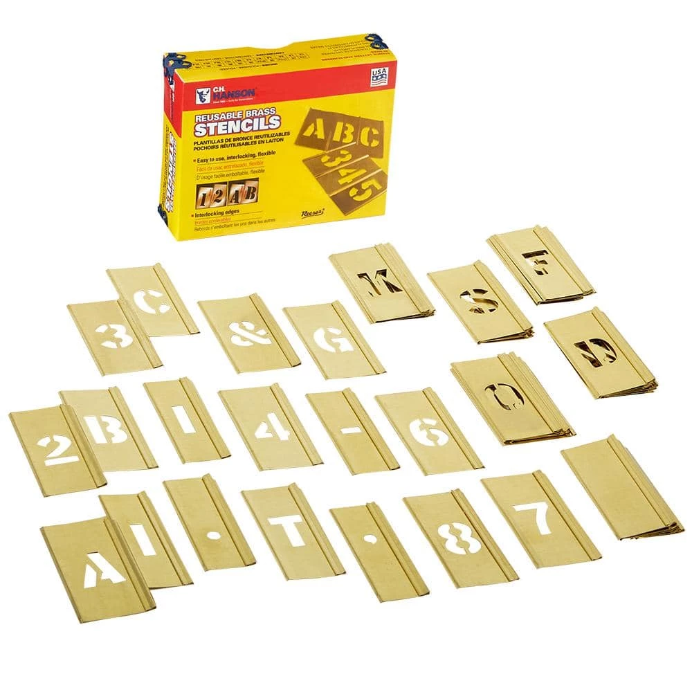 C.H. Hanson 3/4 in. 45-Piece Stencil Set 6 C.H. Hanson 3/4 in. 45-Piece Stencil Set - Image 4
