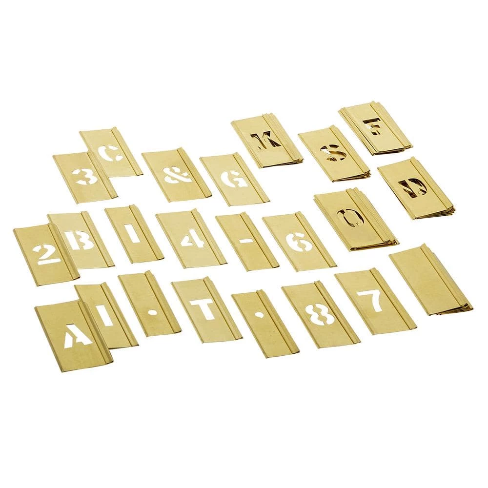 C.H. Hanson 3/4 in. 45-Piece Stencil Set 3 C.H. Hanson 3/4 in. 45-Piece Stencil Set