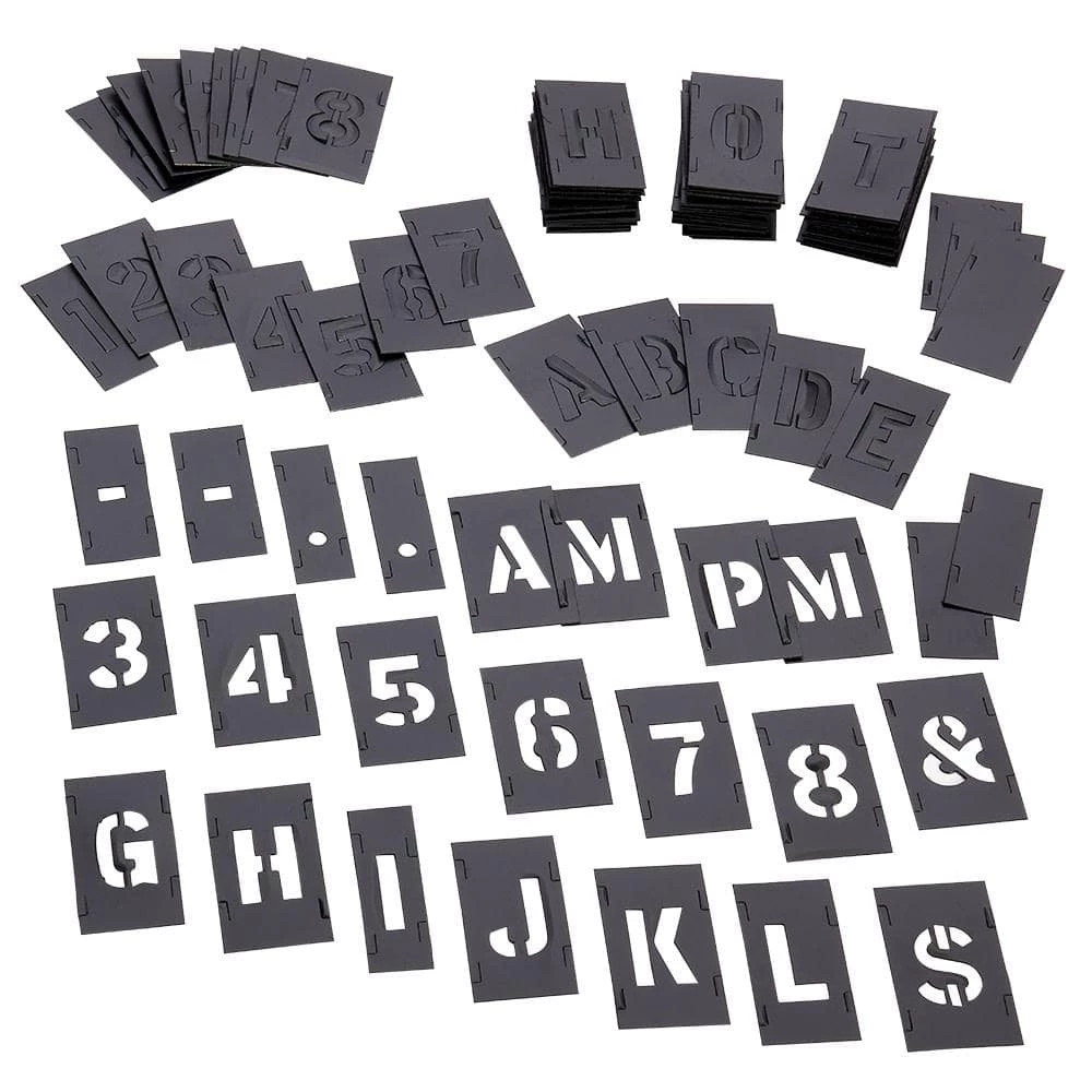 C.H. Hanson 1 in. Plastic Stencil Set (138-Piece) 3 C.H. Hanson 1 in. Plastic Stencil Set (138-Piece)