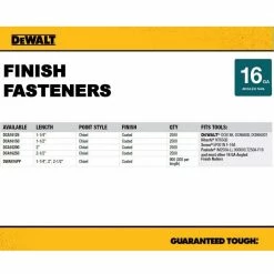 DEWALT 2-1/2 in. 16-Gauge Angled Finish Nails (2500-Pack) -idh by St. Simons Sales dewalt collated finishing nails dca16250 a0 1000
