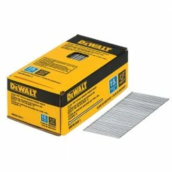 DEWALT 2-1/2 in. x 15-Gauge Glue Bright Steel Angled Finish Nails (1,000 per Box)