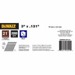 DEWALT 3 in. x 0.131 in. Metal Framing Nails (2000 per Box) -idh by St. Simons Sales dewalt collated framing nails dwrhs10d131 40 1000