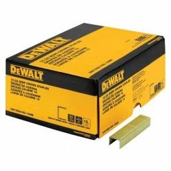 DEWALT 3/4 in. x 1 in. x 16-Gauge Galvanized Wide Crown Glue Collated Staple (13,500-Piece)