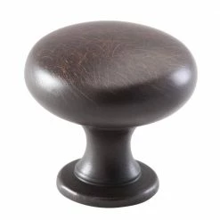 Dynasty Hardware 1-1/4 in. Oil Rubbed Bronze Mushroom Cabinet Knob (25-Pack) -idh by St. Simons Sales dynasty hardware cabinet knobs k 3910 10b 25pk 40 1000