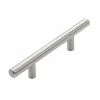 Dynasty Hardware European Style 3 in. (76 mm) Center-to-Center Satin Nickel Bar Cabinet Pull (25-Pack) 2 Dynasty Hardware European Style 3 in. (76 mm) Center-to-Center Satin Nickel Bar Cabinet Pull (25-Pack) -idh by St. Simons Sales dynasty hardware drawer pulls p 1001 sn 25pk 64 1000