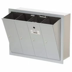 Salsbury Industries Aluminum Recessed-Mounted USPS Access Vertical Mailbox with 4 Door 16 Salsbury Industries Aluminum Recessed-Mounted USPS Access Vertical Mailbox with 4 Door -idh by St. Simons Sales grays salsbury industries parcel lockers 3504aru 1d 1000