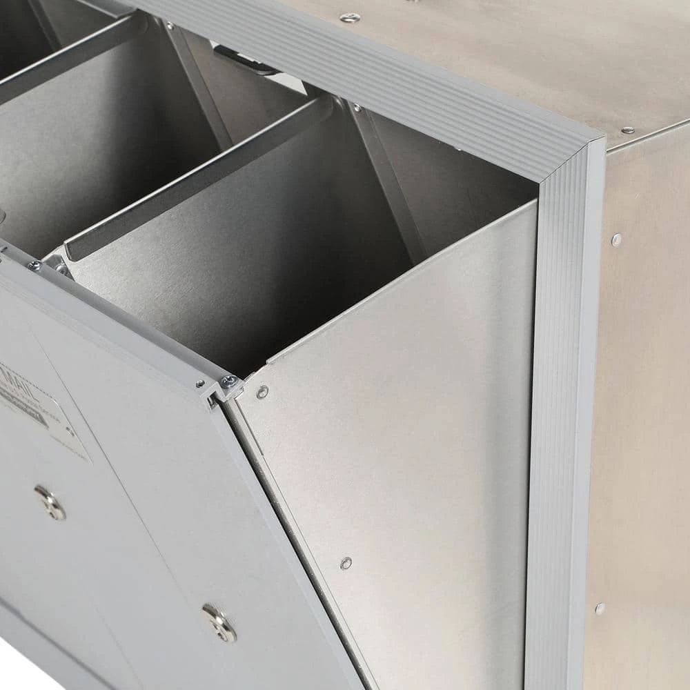 Salsbury Industries Aluminum Recessed-Mounted USPS Access Vertical Mailbox with 4 Door 5 Salsbury Industries Aluminum Recessed-Mounted USPS Access Vertical Mailbox with 4 Door - Image 3