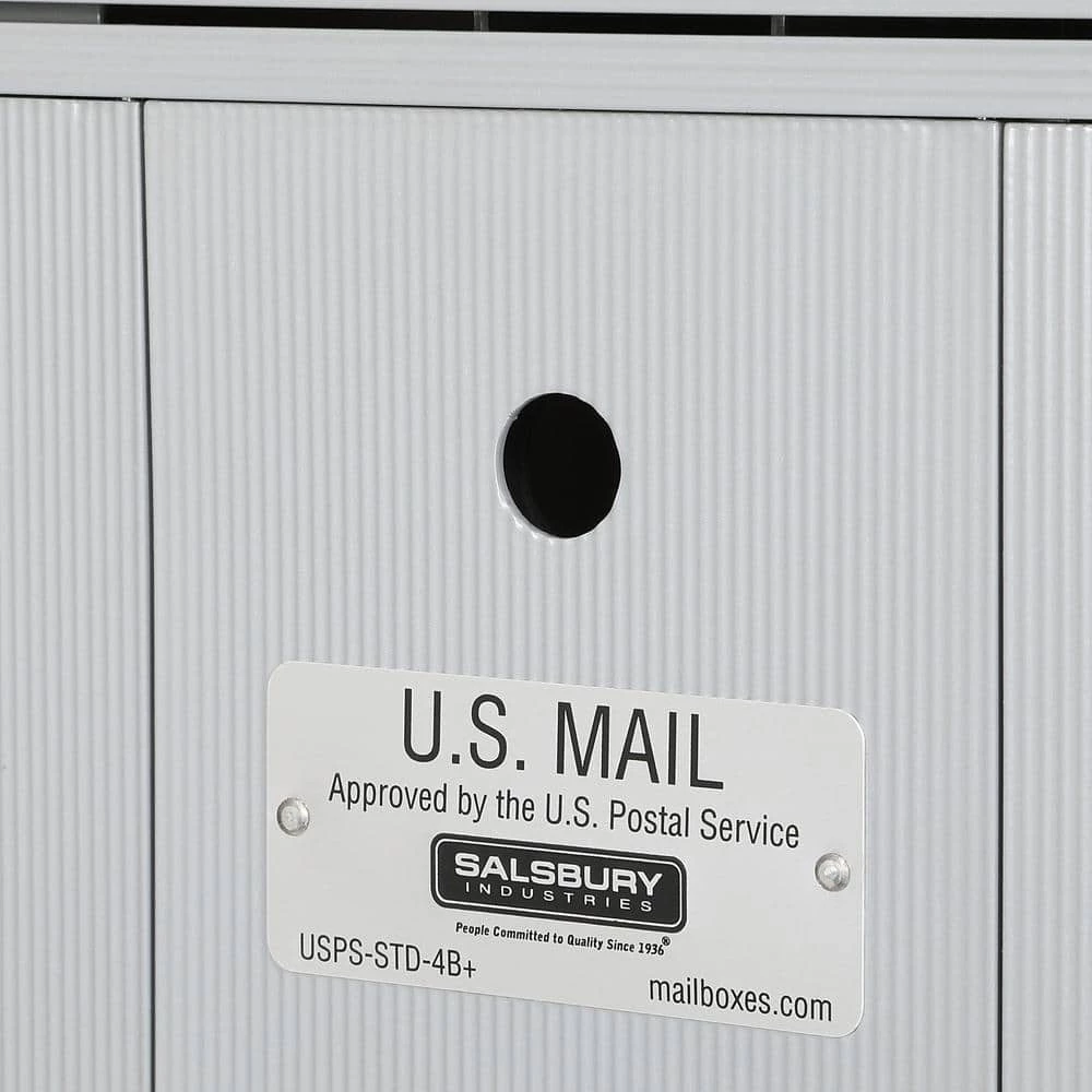 Salsbury Industries Aluminum Recessed-Mounted USPS Access Vertical Mailbox with 4 Door 8 Salsbury Industries Aluminum Recessed-Mounted USPS Access Vertical Mailbox with 4 Door - Image 6