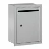 Salsbury Industries 2240 Series Aluminum Standard Recessed-Mounted USPS Letter Box