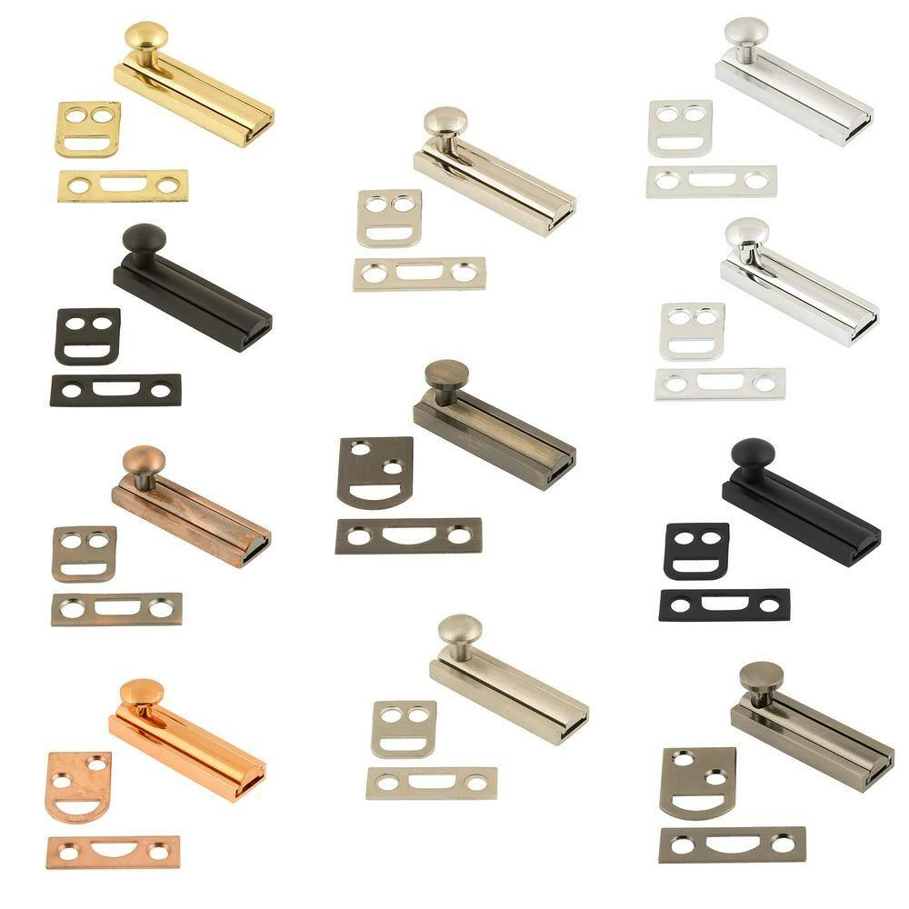 Idh by St. Simons 2 in. Solid Brass Surface Bolt in Polished Chrome 4 Idh by St. Simons 2 in. Solid Brass Surface Bolt in Polished Chrome - Image 2