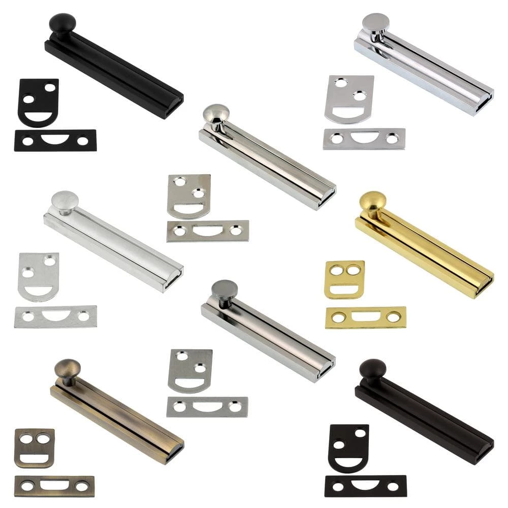 Idh by St. Simons 3 in. Solid Brass Oil-Rubbed Bronze Surface Bolt 4 Idh by St. Simons 3 in. Solid Brass Oil-Rubbed Bronze Surface Bolt - Image 2