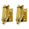 Idh by St. Simons 1-1/2 in. x 2-3/4 in. Unlacquered Solid Brass Adjustable Half Surface Screen Door Hinge with Ball Finials (1-Pair) -idh by St. Simons Sales idh by st simons door hinges 80320 3nl 64 1000