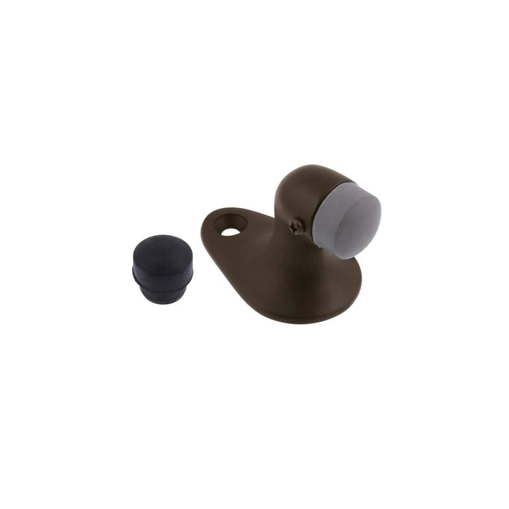 Idh by St. Simons Small Solid Brass Floor Mounted Gooseneck Door Stop in Oil-Rubbed Bronze 3 Idh by St. Simons Small Solid Brass Floor Mounted Gooseneck Door Stop in Oil-Rubbed Bronze