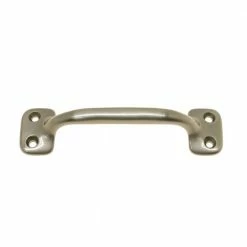 Idh by St. Simons 4 in. Center-to-Center Satin Nickel Solid Brass Bar Sash Lift/Drawer Pull