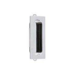 Idh by St. Simons Solid Brass Polished Chrome Rectangular Flush Pull
