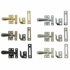 Idh by St. Simons Satin Chrome Solid Brass Large Window Sash Lock with Casement Fastener -idh by St. Simons Sales idh by st simons window locks latches 21014 26d c3 1000