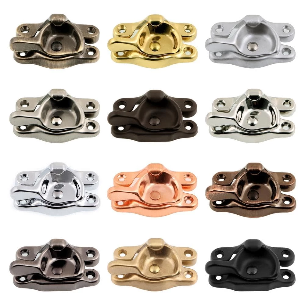 Idh by St. Simons Matte Black Solid Brass Small Window Sash Lock 3 Idh by St. Simons Matte Black Solid Brass Small Window Sash Lock - Image 2