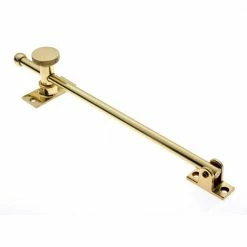 Idh by St. Simons 10 in. Polished Brass Solid Brass Single-Arm Casement Window Operator