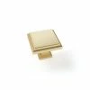 NewAge Products Home Kitchen 1.26 in. Brushed Brass Traditional Square Cabinet Knob -idh by St. Simons Sales newage products cabinet knobs 80212 64 1000