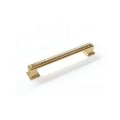 NewAge Products 5 in. (128 mm) Brushed Brass Drawer Pull Traditional Small Handle