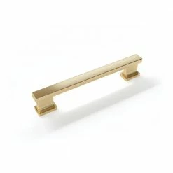 NewAge Products 5 in. (128 mm) Brushed Brass Drawer Pull Contemporary Small Handle