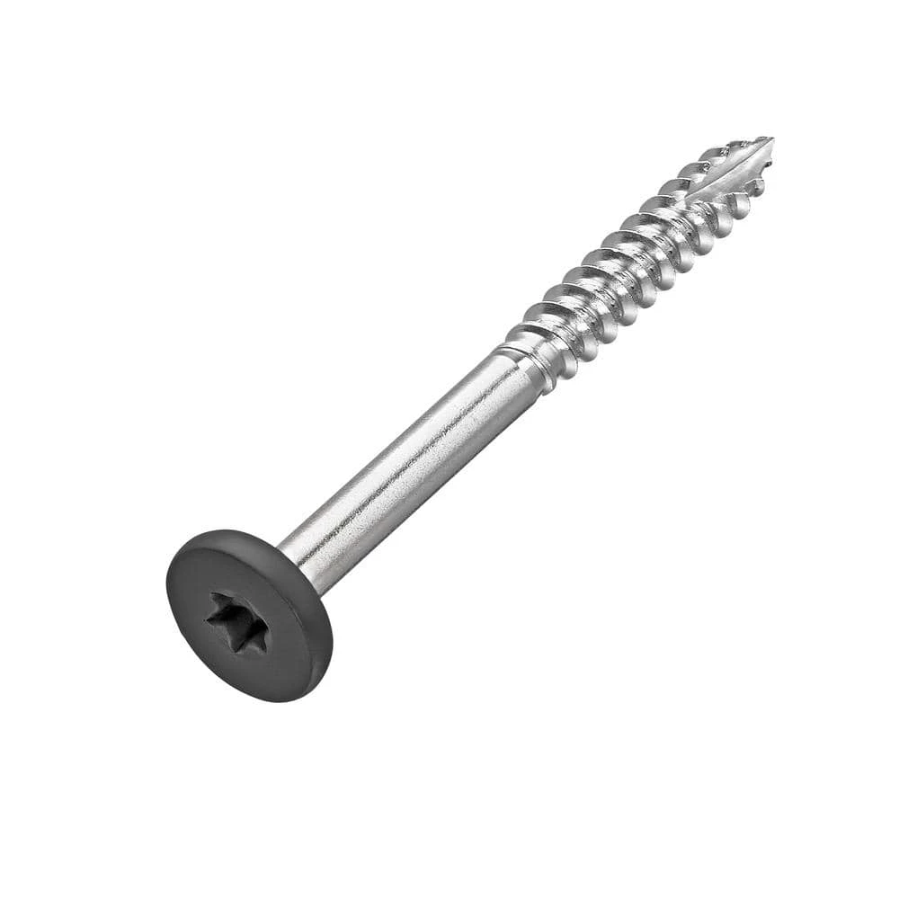 NewTechWood #9 x 1-7/8 in. Stainless Steel Star Drive Pan Head Composite Fascia Screw Hawaiian in Charcoal (100-Pack) 3 NewTechWood #9 x 1-7/8 in. Stainless Steel Star Drive Pan Head Composite Fascia Screw Hawaiian in Charcoal (100-Pack)