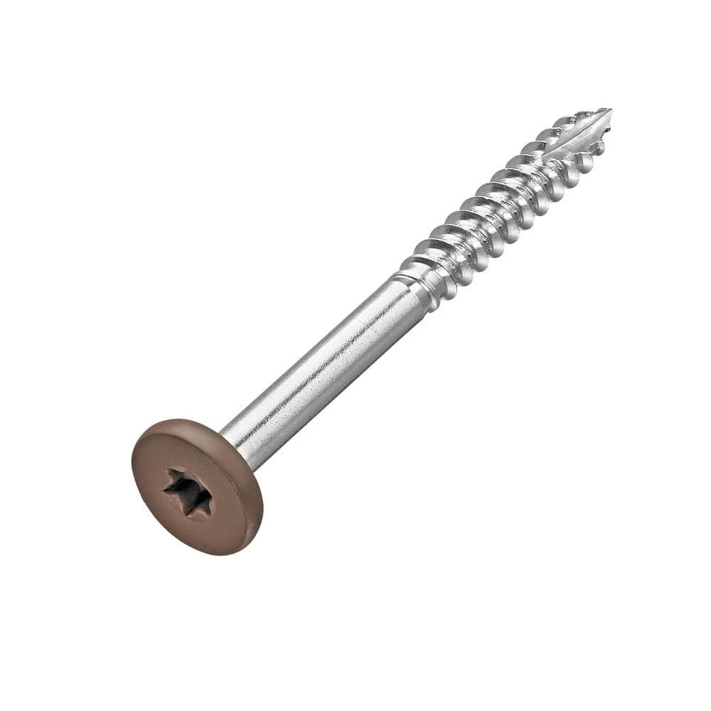 NewTechWood #9 x 1-7/8 in. Stainless Steel Star Drive Pan Head Composite Fascia Screw in Brazilian Ipe (100-Pack) 3 NewTechWood #9 x 1-7/8 in. Stainless Steel Star Drive Pan Head Composite Fascia Screw in Brazilian Ipe (100-Pack)